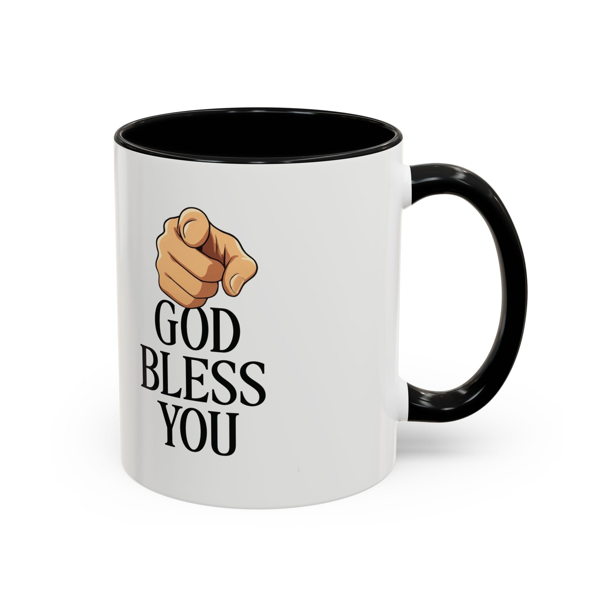 God Bless You Accent Coffee Mug