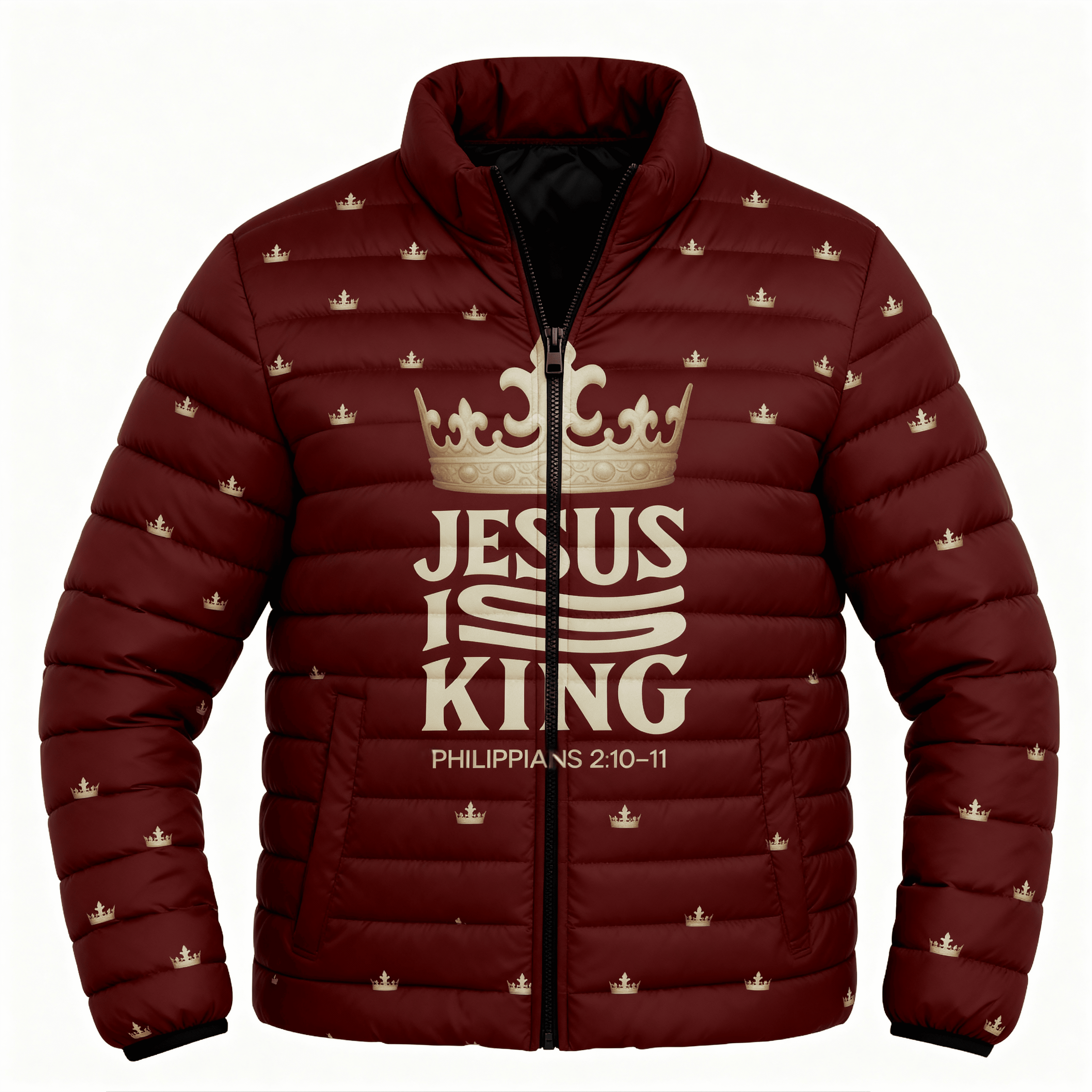 Jesus Is King Men’s Puffer Jacket