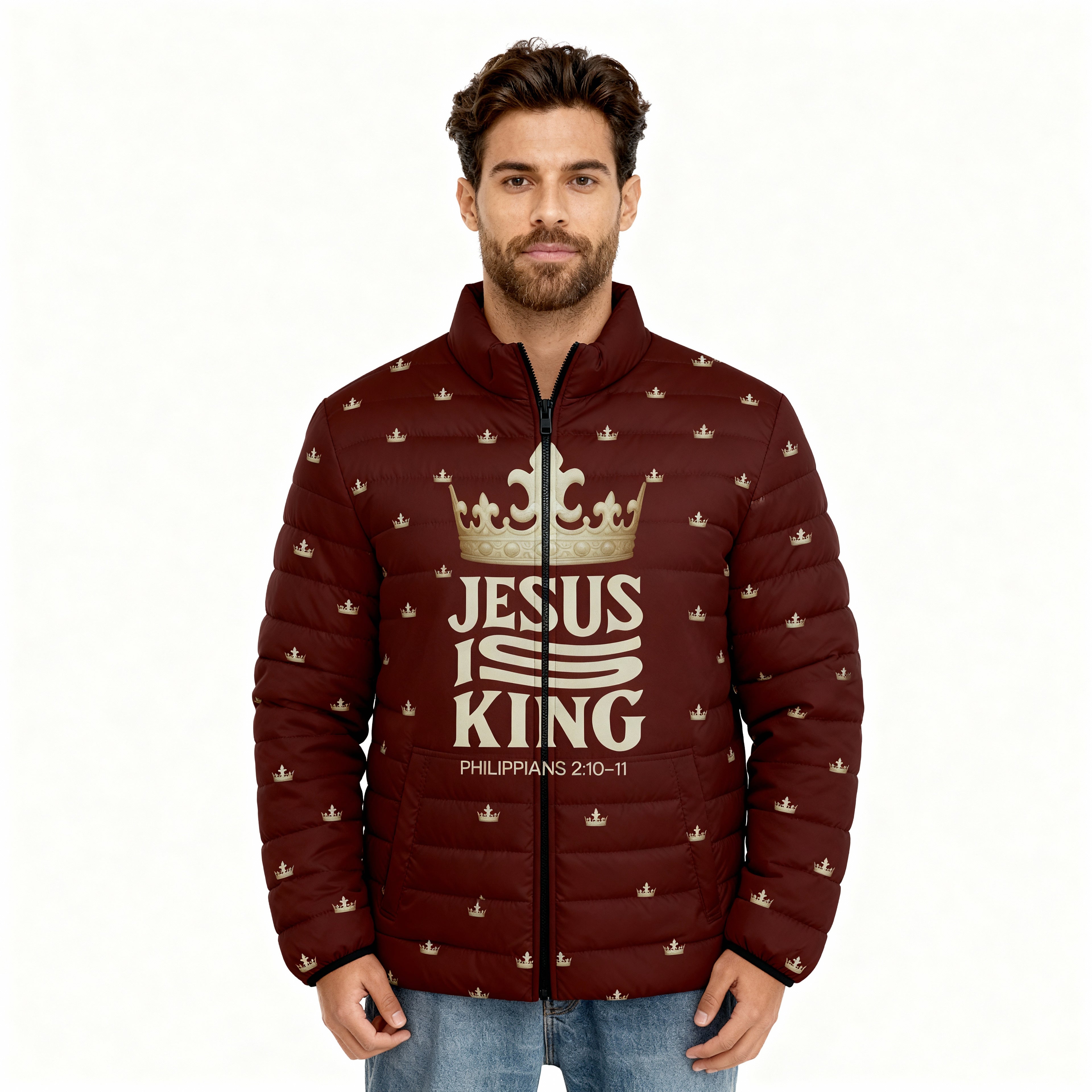 Jesus Is King Men’s Puffer Jacket